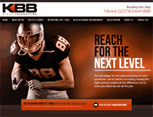 Tablet Screenshot of kbbathleterecruiting.com